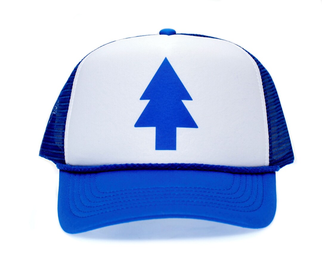 Dipper Blue Pine Adjustable Baseball Cap - Embroidered Buckle Back Fabric Hat For Men & Women
