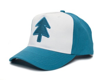 Dipper Aqua Blue Pine Hat Embroidered Adult Curved Baseball Cap