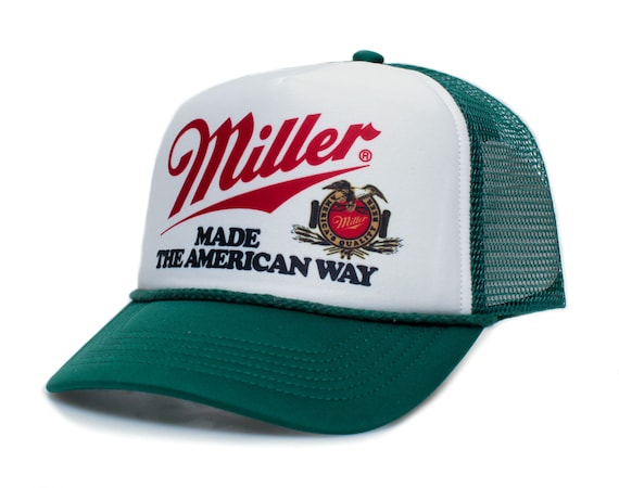 Vintage Style Miller Beer Hat Made the 