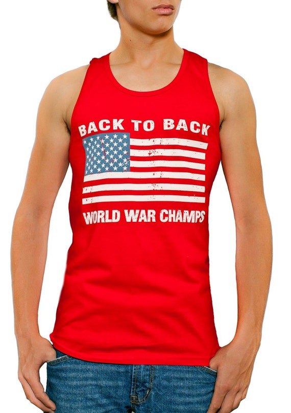 back to back world war champs men's tank