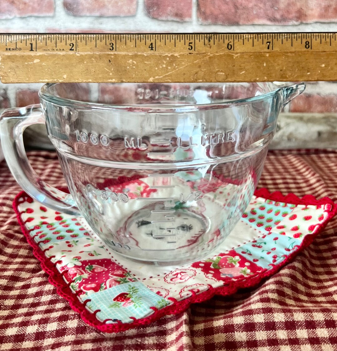 Vintage Anchor Hocking Glass Measuring Cup Microwave Safe Etsy