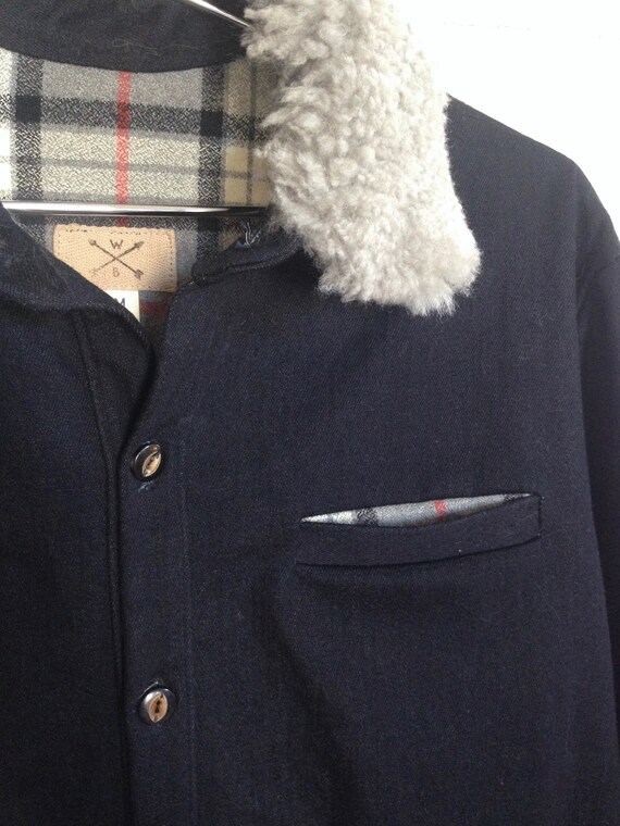 denim shirt jacket flannel lined