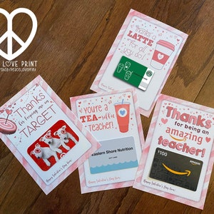 Valentinstag Geschenkkartenhalter - Printable
