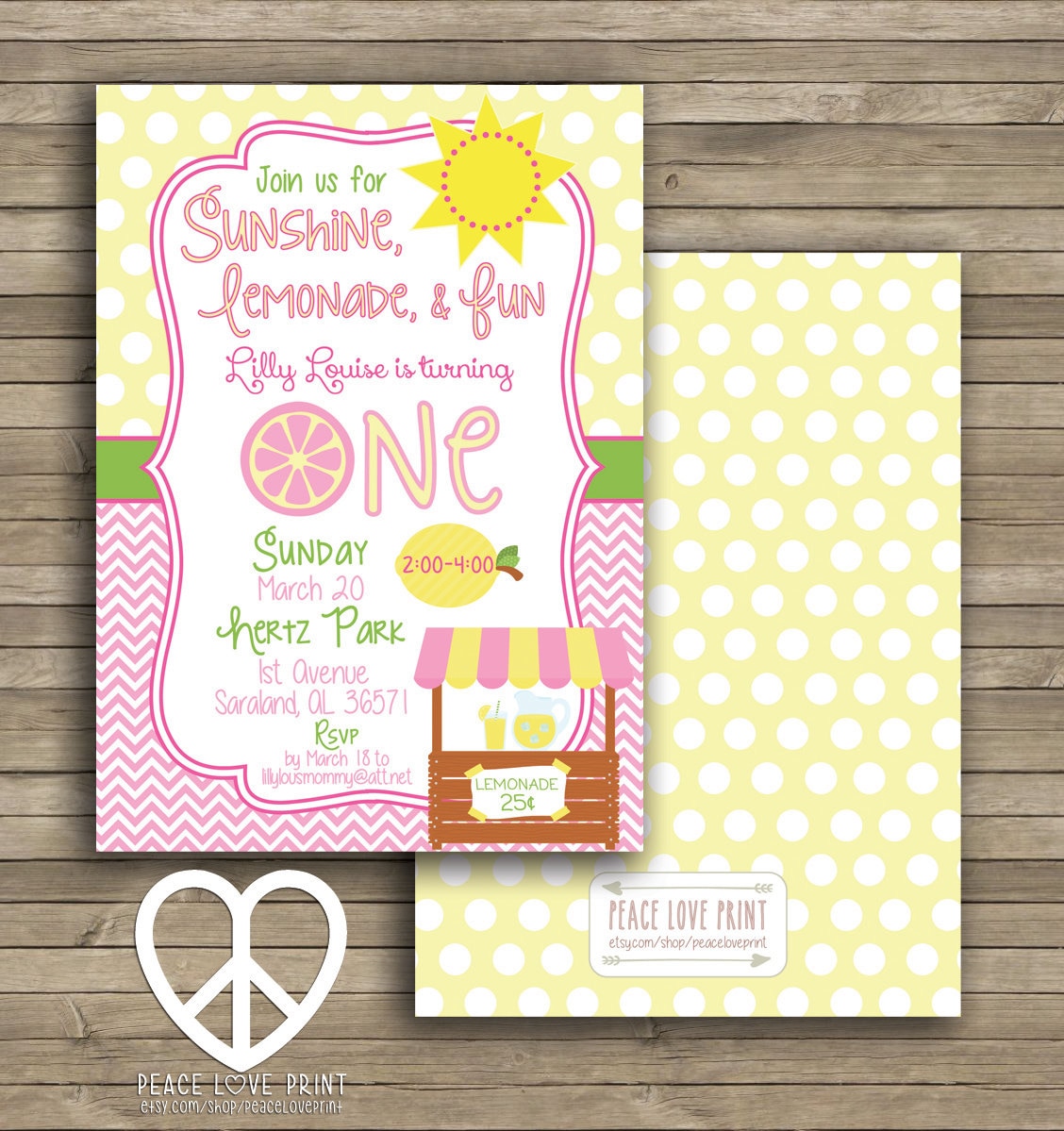 Sunshine and Lemonade 5x7 Printable Birthday Invitation - Etsy