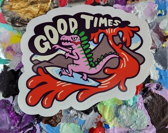 Good Times Dinosaur Sticker