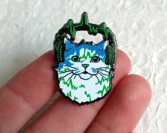 Jazz Cat enamel pin