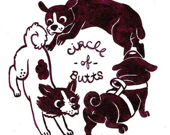 Circle of Butts dog painting