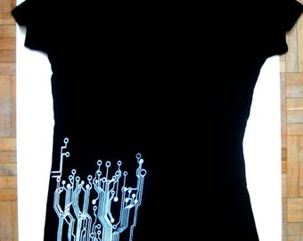 Circuit Board Screenprinted TShirt