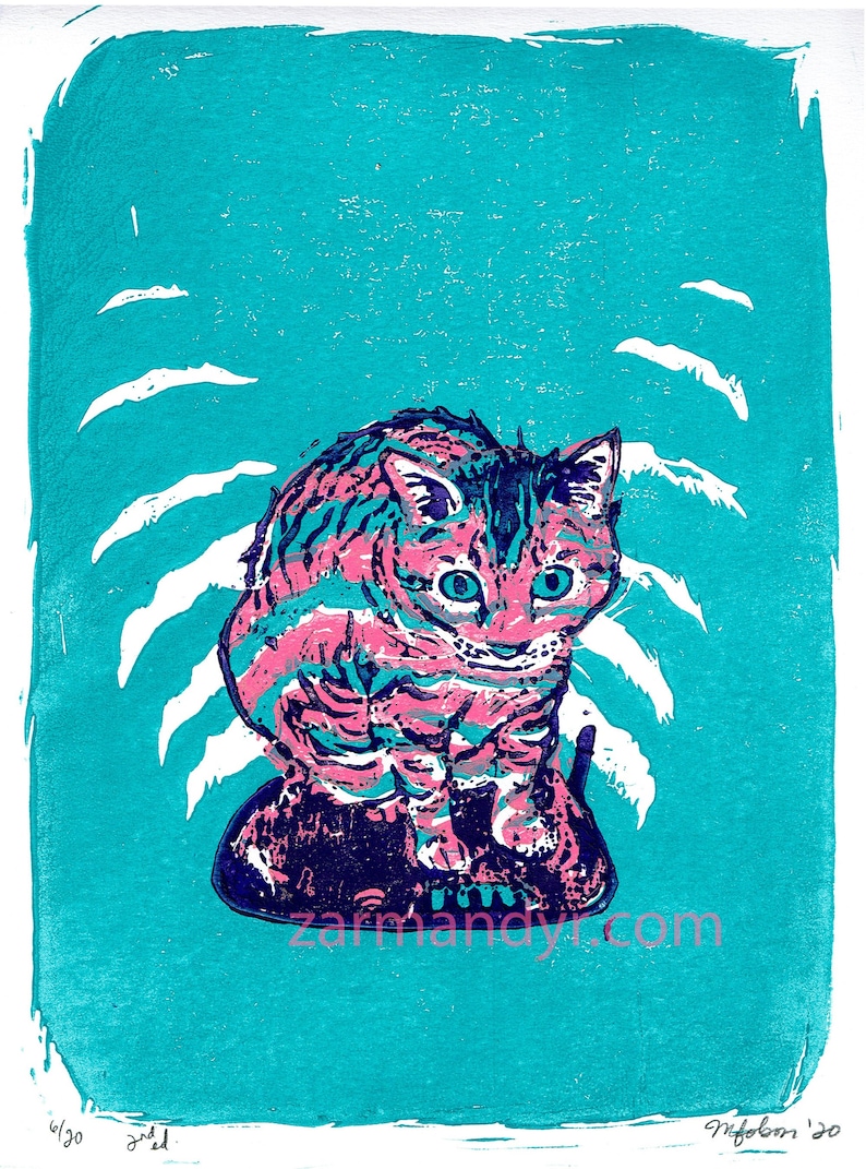 Wifi Cat Art Print image 1