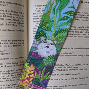 Cats in Plants Double Sided Bookmark