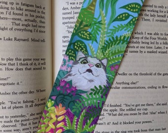Cats in Plants Double Sided Bookmark