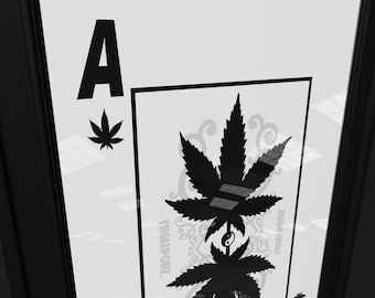 Cannabis Art Limited Edition Poster Print 24" x 36" - "AceOfBudha"