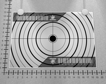 Cannabis Art Poster Limited Edition Prints - Highpodz "TheBullseye " (White Widow Haze)