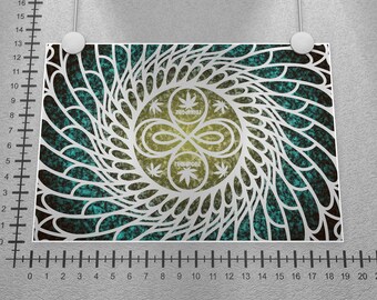 Cannabis Art Poster Limited Edition Prints - Highpodz "Phoenix" (NorthernLightsHaze)