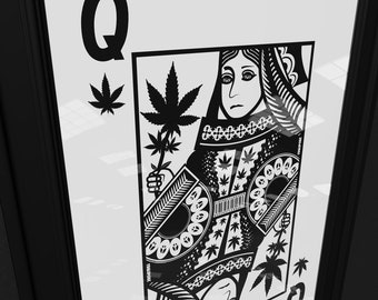 Cannabis Art Limited Edition Poster Print 24" x 36" - "Queen of Cannabis"