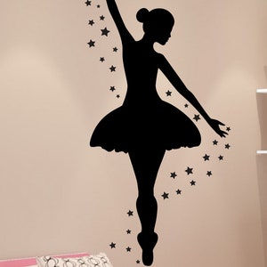 Ballerina Wall Decal, Dance Wall Decor, Personalized Decal, Girls Room Decor, Ballet Decor, Ballerina Decor image 3