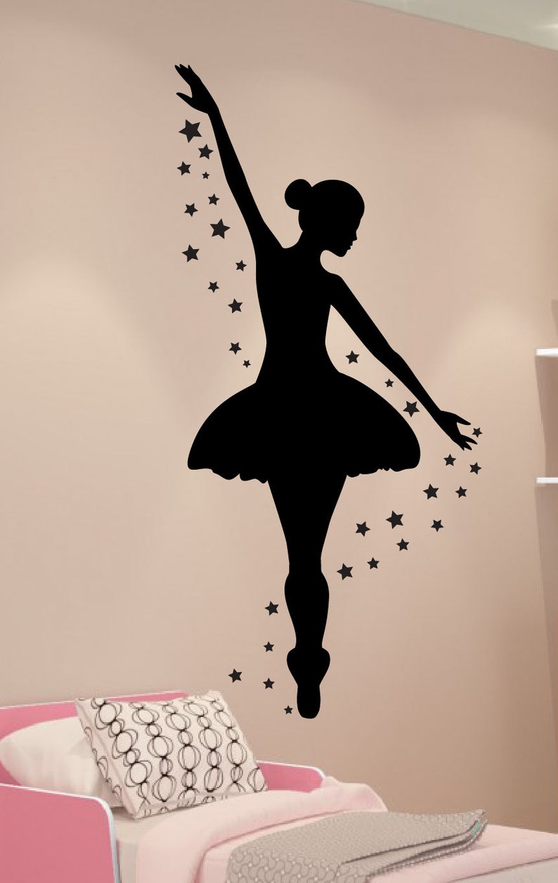 Ballerina Wall Decal, Dance Wall Decor, Personalized Decal, Girls Room Decor, Ballet Decor, Ballerina Decor image 3
