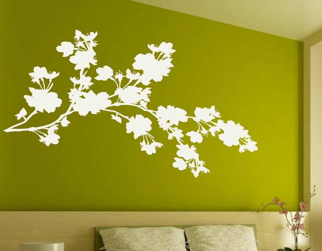 Floral Branch Wall Decals Sticker Decor Art Mural - Etsy