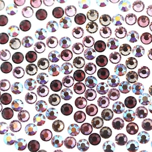 Swarovski SS20 Hot Fix Rhinestones Mix - Sparkling Pinot Mix - Assorted 144 Pieces