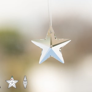 STRASS Swarovski Crystal - Chandelier Parts / Large Pendant Star 8815 20mm - Crystal (1 Piece)