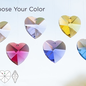 STRASS Swarovski Crystal - Chandelier Parts / Large Pendant Heart 8781 28mm - Choose Your Color (1 Piece)