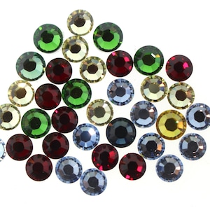Swarovski SS30 & SS34 Hot Fix Rhinestones Mix - Cirque de Soleil Inspired Mix - Assorted 36 Pieces