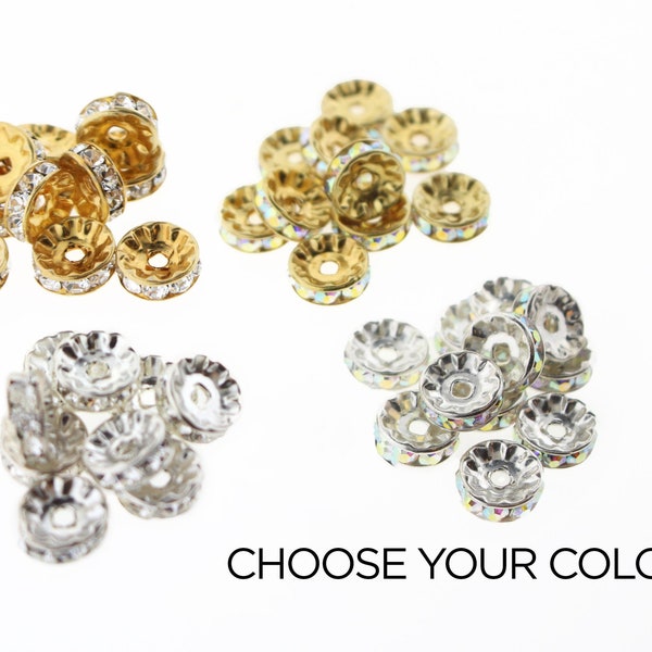 Crystal Rondelle - Etsy