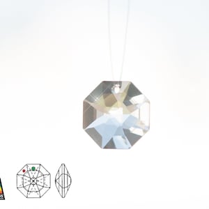STRASS Swarovski Kristall - Chandelier Teile / Große Anhänger 8115 Oktagon 14 mm - Kristall (5 Stück)
