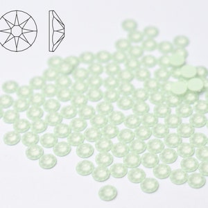 Swarovski 2088 Flatback Rhinestones - Crystal Powder Green (LacquerPro) (144 Pieces) - CHOOSE YOUR SIZE