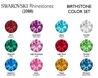 Swarovski Crystal Capri Blue Flatback Rhinestones in SS16 or SS20 (10 Gross 1440 Stones)