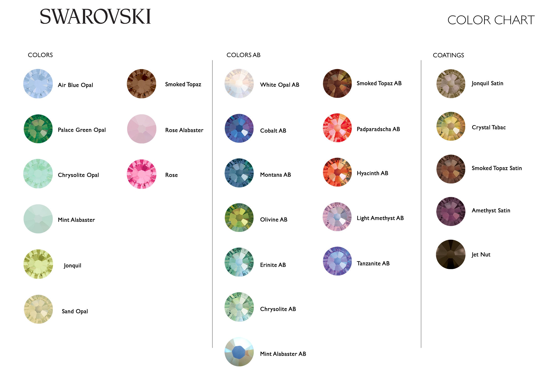 Swarovski 2028 Flatback Rhinestones SS12 - CHOOSE YOUR COLOR