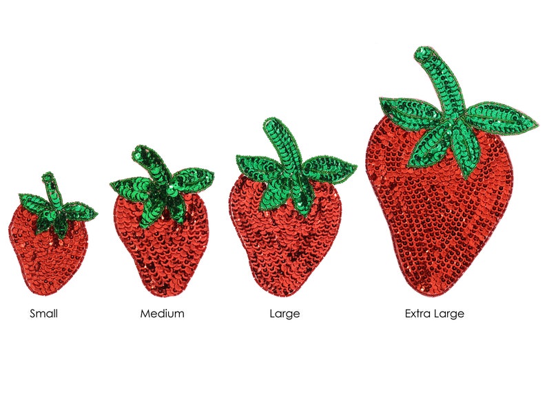 sequin strawberry