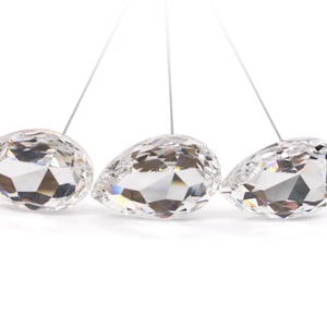 Crystal Floral Bouquet Stems for Floral Arrangement 12&quot;- Pear 40x27mm - 1 piece