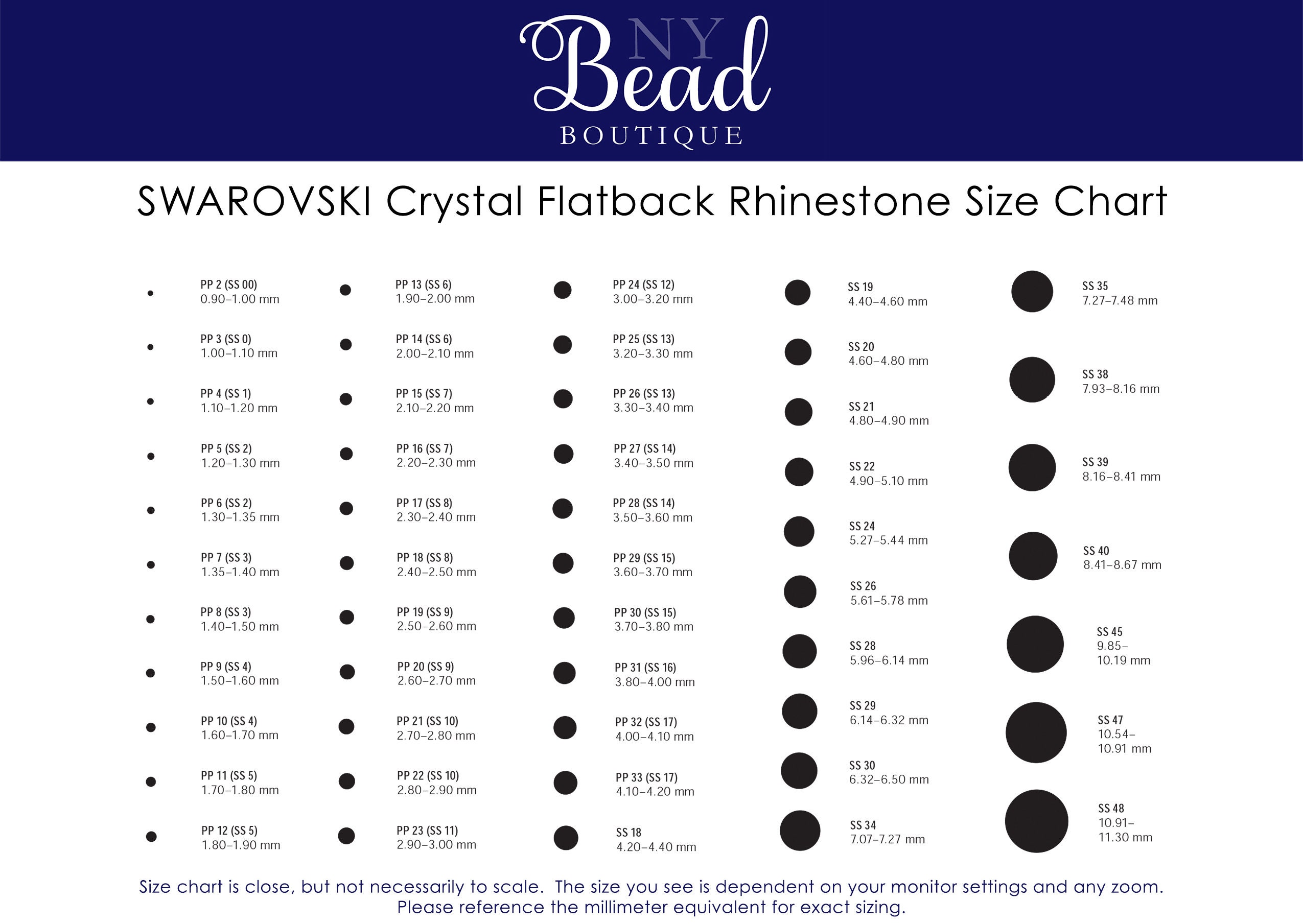 Preciosa Viva Crystal AB Rhinestones - Flatback - SS7 (2.10mm - 2.30mm) -  144 Pieces