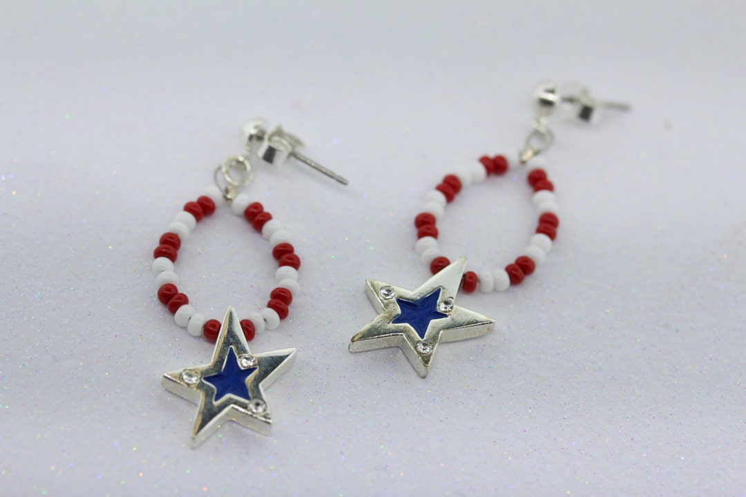 Girl's Starlet Shimmer Multi Americana Star Set of 5 Post Earrings Girl's Starlet Shimmer Multi Americana Star Set of 5 Post Earrings