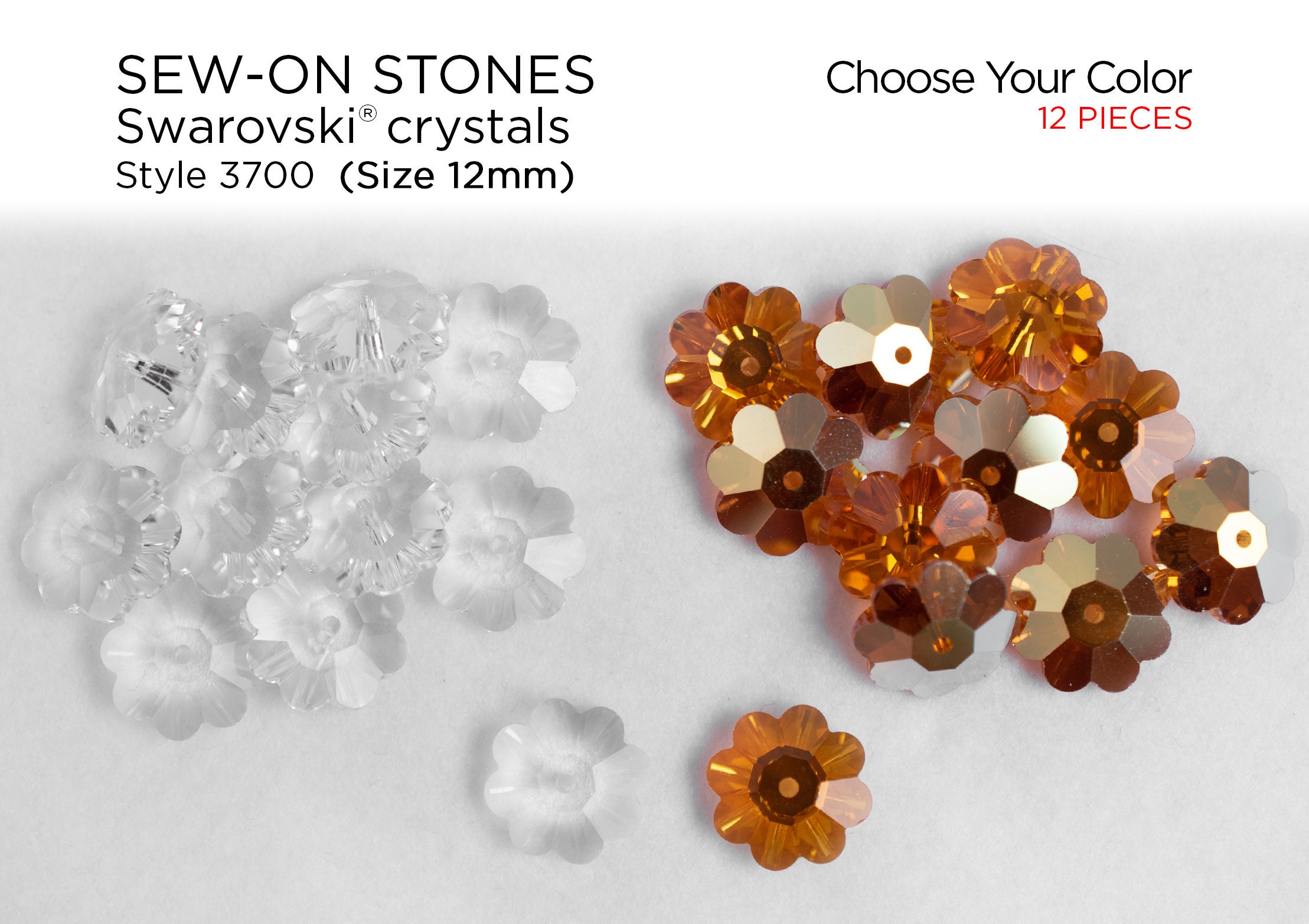 200 Pieces Sew on Rhinestone, Crystals Acrylic Gems Rhinestone Metal Prong  Setting Flatback Multi-Colors Mixed Shapes Sewing Rhinestones for DIY