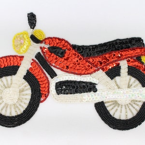 Large Motorcycle Applique 9.25"X5.5"