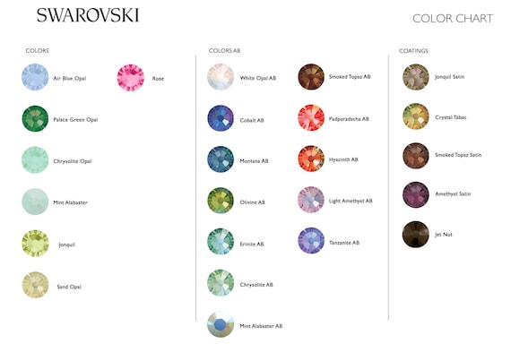 スワロフスキー 2028 フラットバック ラインストーン SS12 - お好きな