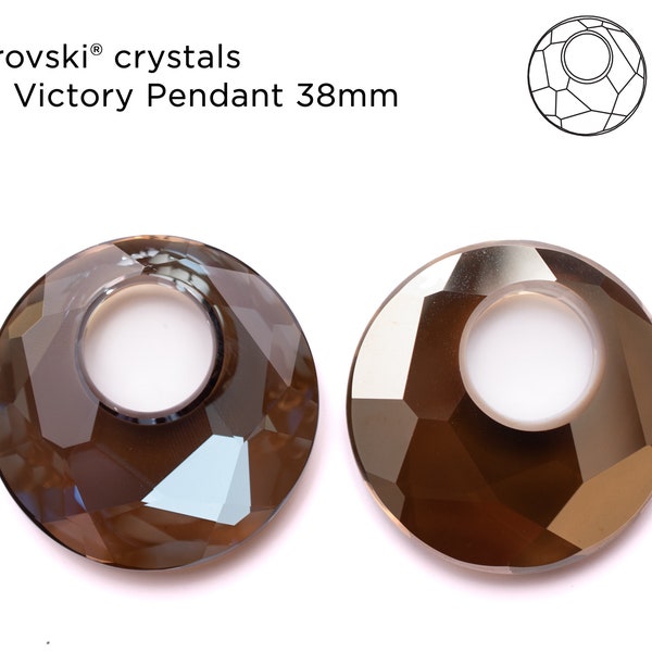 Swarovski Crystal Victory Pendant 6041 38mm Crystal Bronze Shade - 1 Piece
