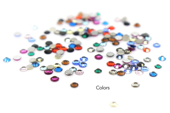 Swarovski SS5 Flatback Rhinestones Mix - Colors or Colors AB