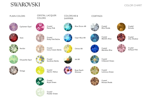 スワロフスキー ラインストーン 2088 SS16 全色 - お好きな色をお選び