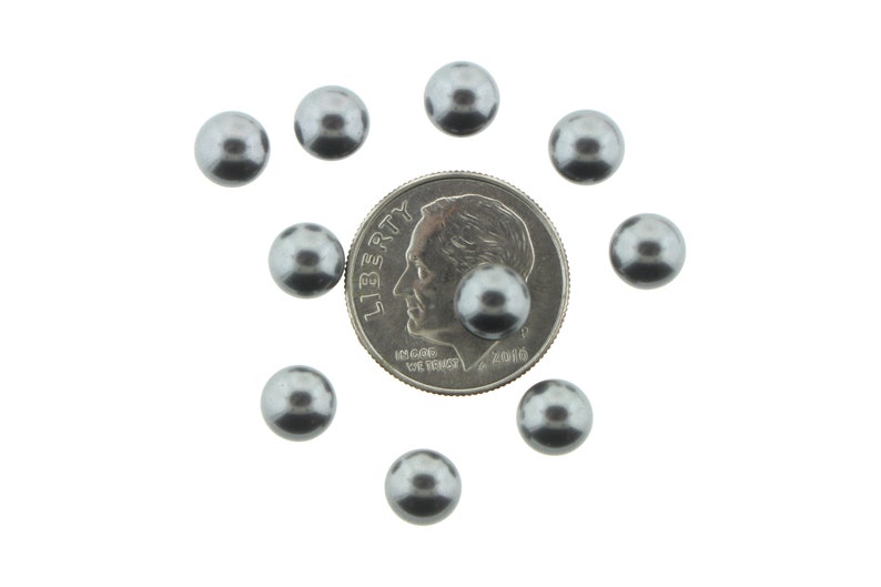 Pérolas Swarovski 5817 Cabochão Flatback 6 mm - ESCOLHA SUA COR (12 peças) imagem 3