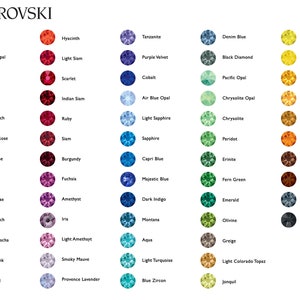 144 pcs Swarovski Rhinestones 2088 SS12 Plain Colors CHOOSE YOUR COLOR image 2