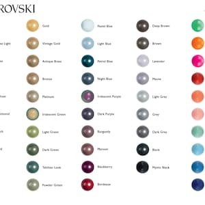 Pérolas Swarovski 5817 Cabochão Flatback 6 mm - ESCOLHA SUA COR (12 peças) imagem 2