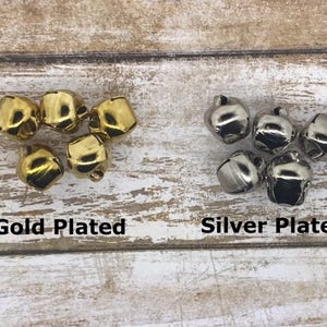 Jingle Bells - 13MM Gold or Silver Plated (25 Pcs)