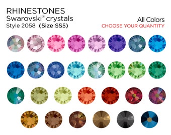 Swarovski 2058 Flatback Rhinestones SS5 - CHOOSE COLOR & QUANTITY