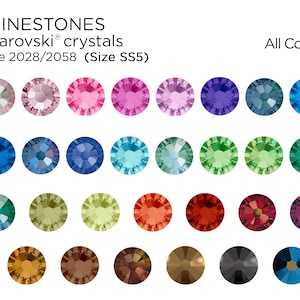Swarovski 2058 Flatback Rhinestones SS5 - ELIGE EL COLOR