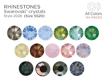 スワロフスキー®ジェット フォイルなしストーン ss20 ラインストーン