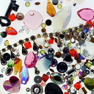 MIX Swarovski Crystal Assortment (6 oz Bag), Loose Assorted Crystal Mix, Swarovski Crystal Mix, Swarovski Grab Bag, Swarovski Mixed Bag
