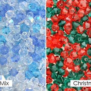 Preciosa Crystal Bicone Beads 4MM Mixes - YOU CHOOSE! (720 Pcs)